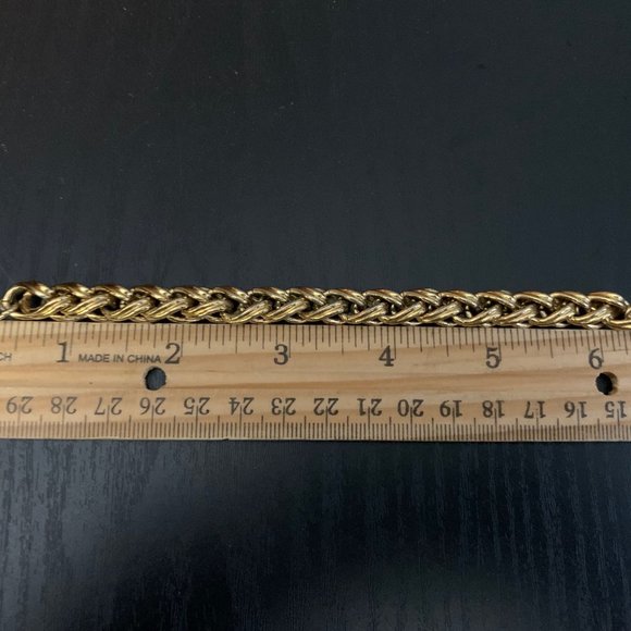 Napier Woven Gold Necklace & Bracelet Set - Picture 6 of 9